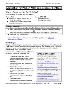 Clemency Petitions and Pardons: Understanding the Process and Seeking Help